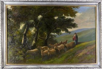 Untitled: Herding Sheep - Forbes Harding
