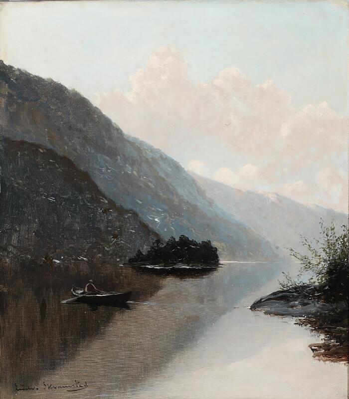 View of a fiord - Ludvig Skramstad