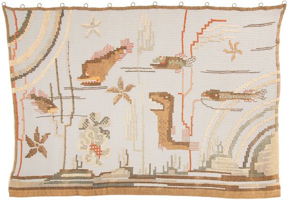 Greta Skogster-Lehtinen, door curtain/wall textile, from the 1930s. by Greta Skogster-Lehtinen, 1930s