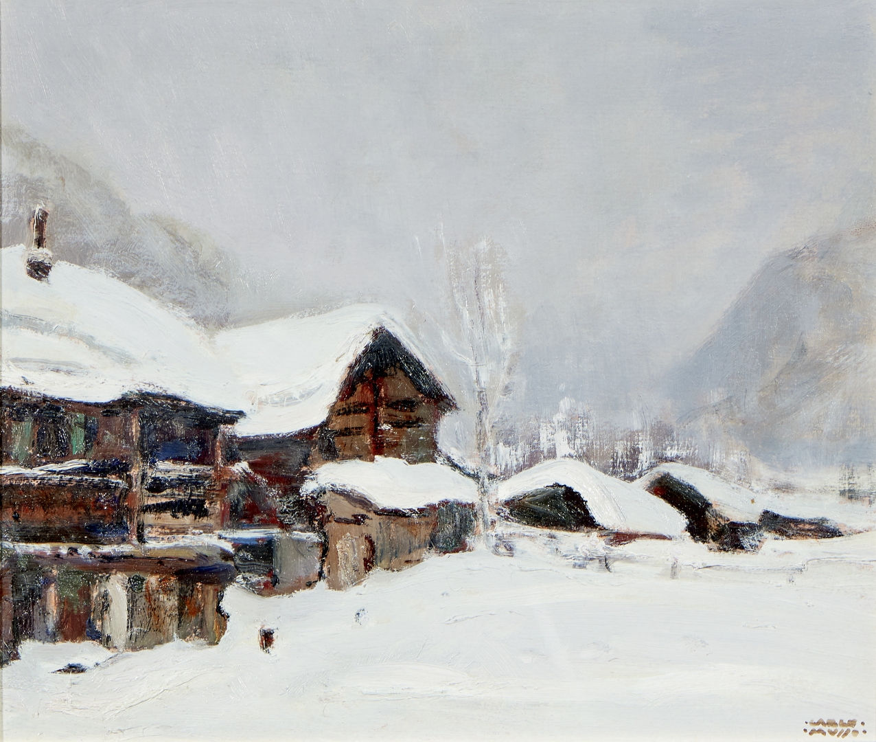 Carlo Musso | LOTTO DI DUE OPERE DI PAESAGGI MONTANI | MutualArt