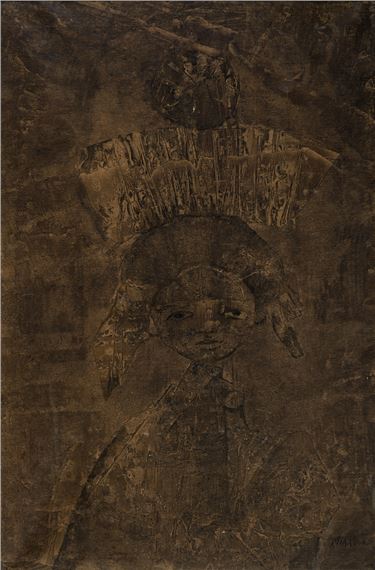 BAMBINA CON CORONA by Mirko Basaldella, 1962