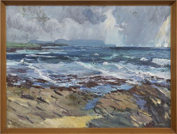 RAIN SQUALL IN THE PENTLAND FIRTH by Ian MacInnes