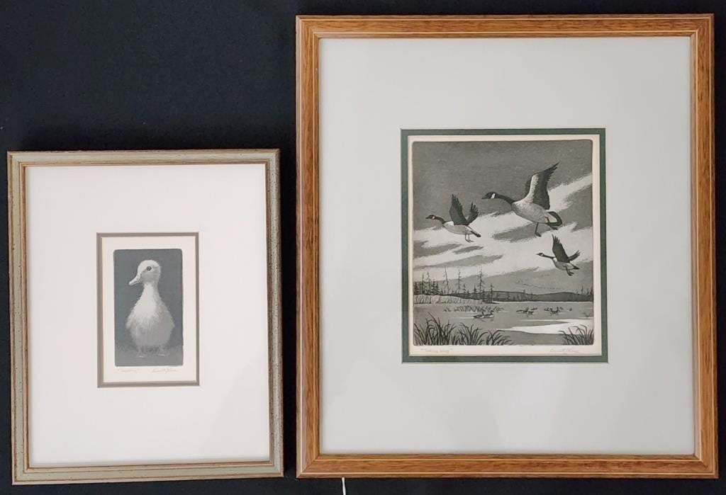Kenneth Reeve | (2) Kenneth Reeve Aquatint Etchings | MutualArt