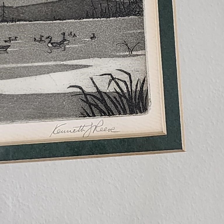 Kenneth Reeve | (2) Kenneth Reeve Aquatint Etchings | MutualArt
