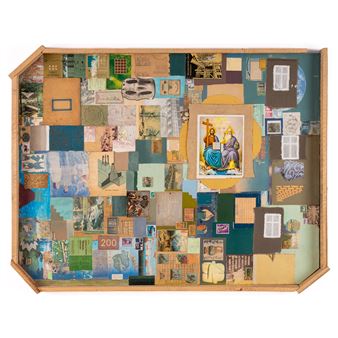 Collage on Wood - Ovidiu Feneş