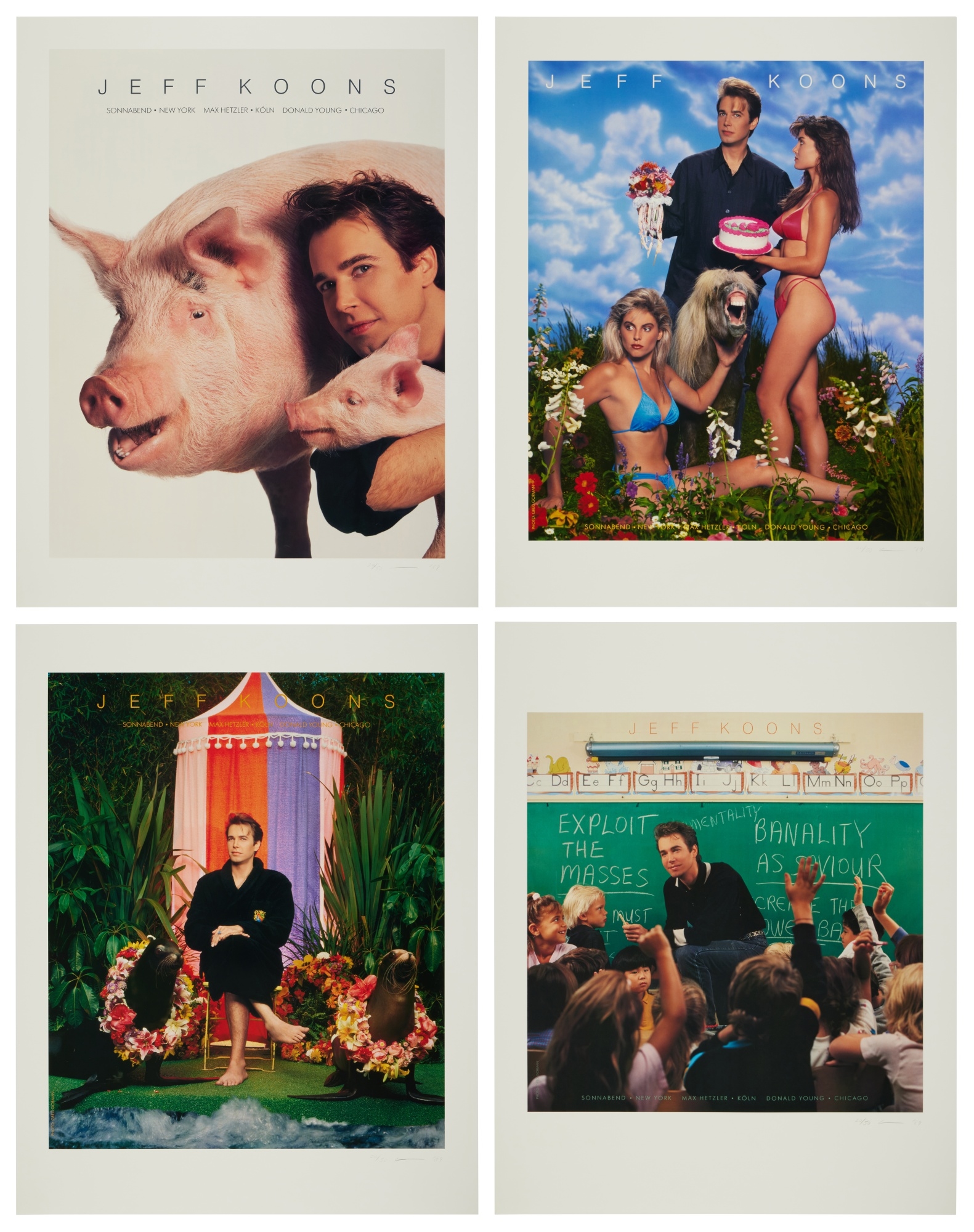 Art Magazine Ads by Jeff Koons, Executed in 1989