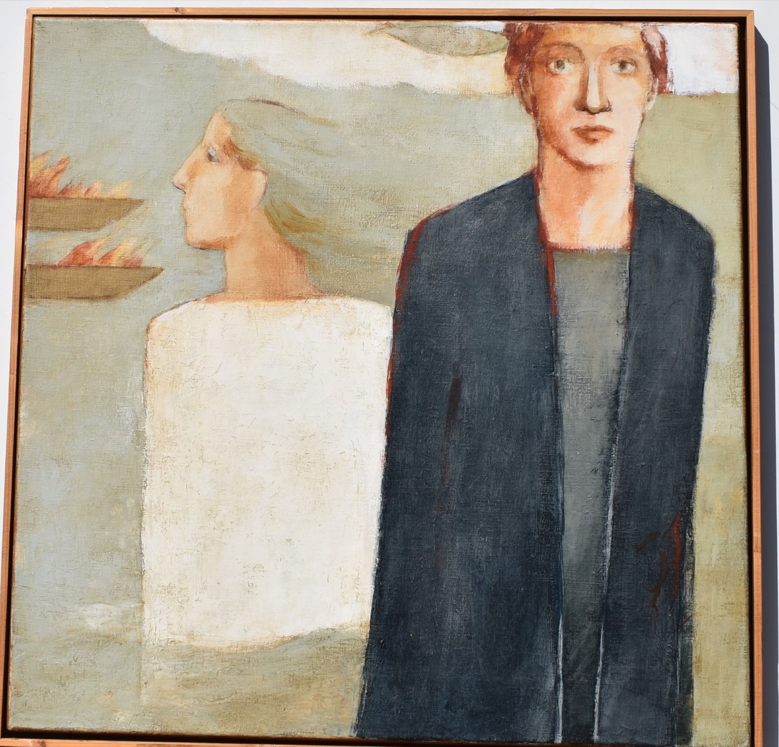 Artwork by Emmy van Den Blink, Niet omkijken 1997, Made of acrylic