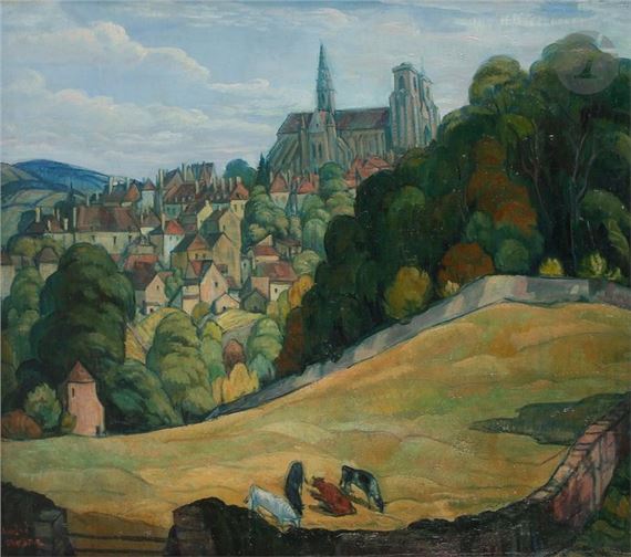 View of Saumur-en-Auxois by André Maire