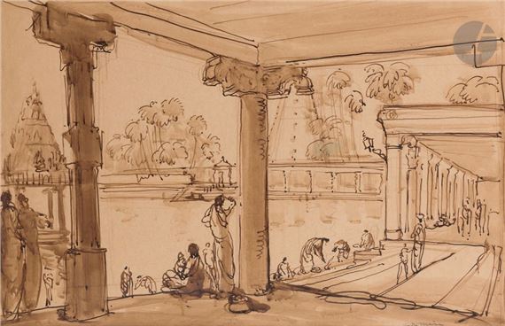 Cambodia, animated temple