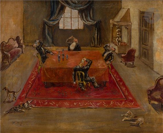 Drinkers, circa 1920 by Per Krohg, circa 1920