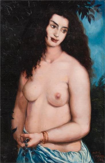 Woman with a bunch of grapes, 1924 by André Maire, 1924