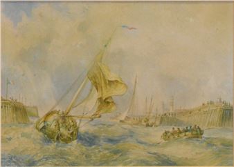 Leaving the harbour - T. S. Robins