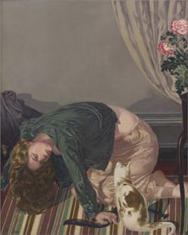 Girl and Cat II - Neil Rodger