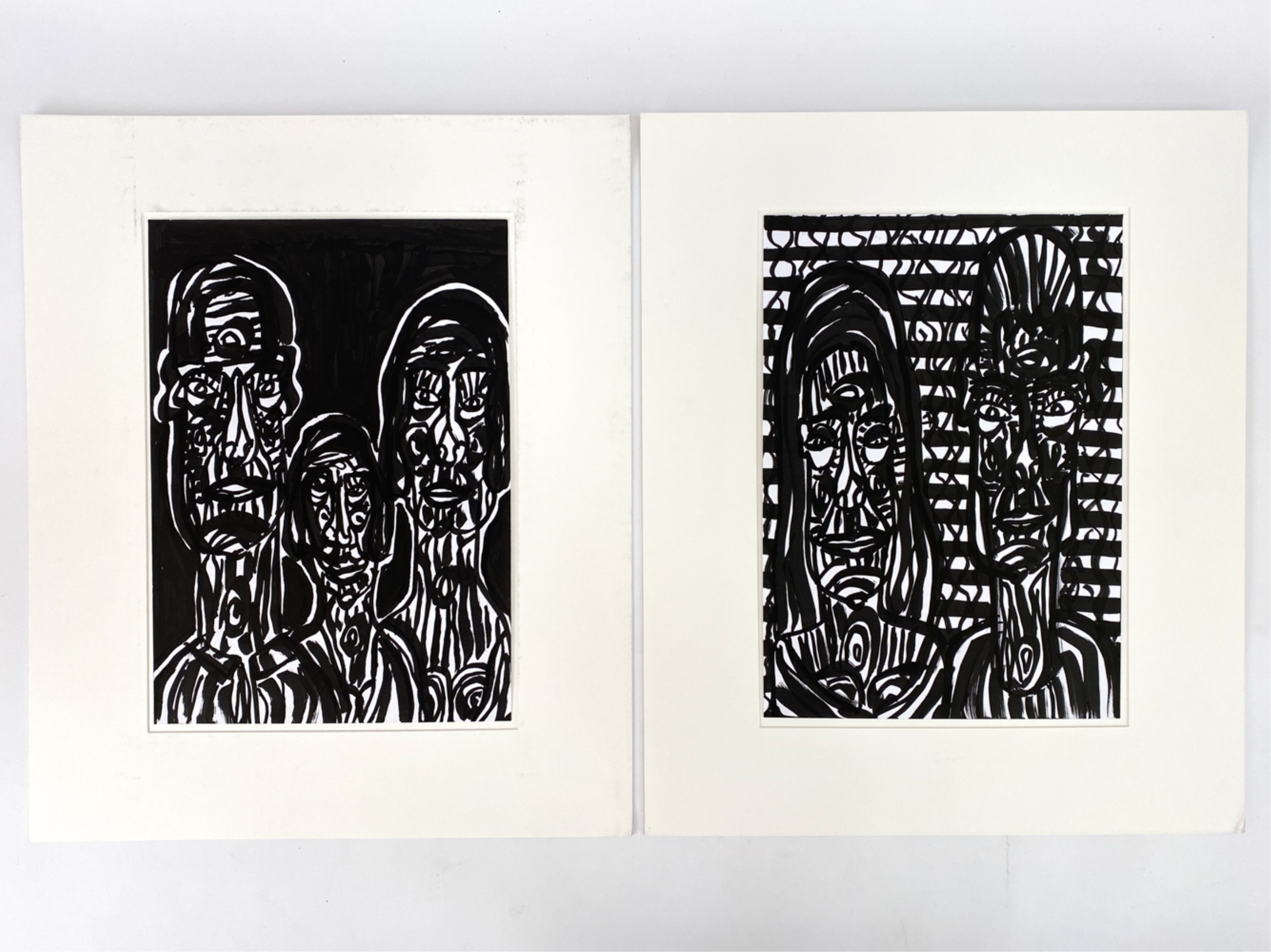 Artwork by Gérard Sendrey, (2) GERARD SENDREY, FRENCH (B. 1928) INK DRAWINGS, Made of ink drawings