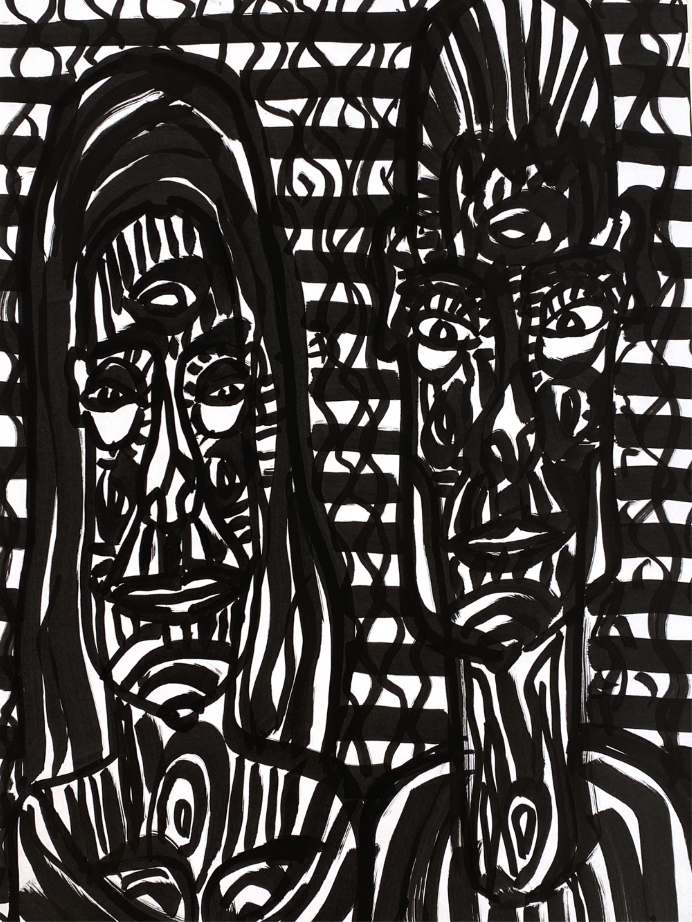 Artwork by Gérard Sendrey, (2) GERARD SENDREY, FRENCH (B. 1928) INK DRAWINGS, Made of ink drawings