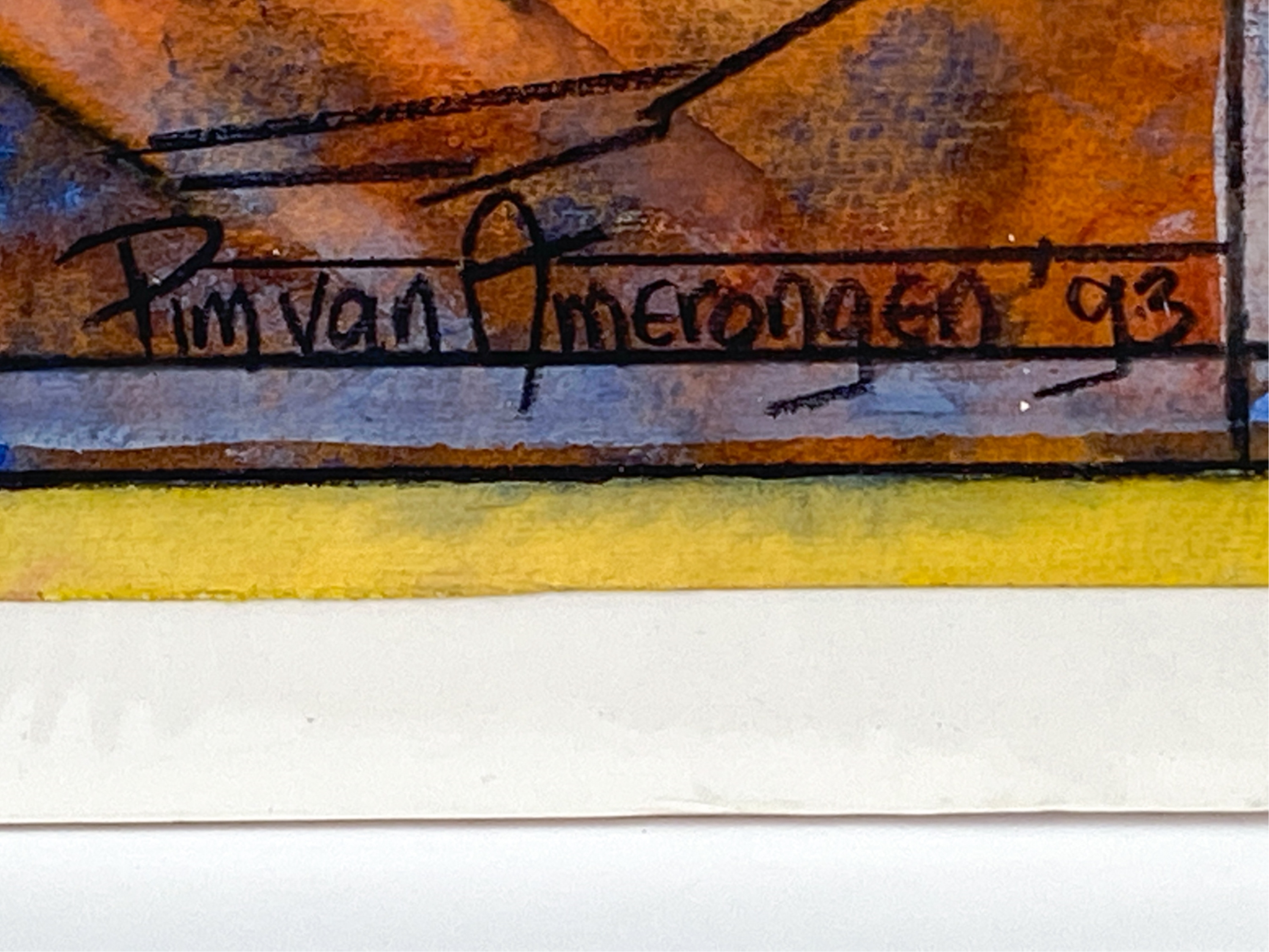 Artwork by Pim van Amerongen, (2) PIM VAN AMERONGEN MIXED MEDIA, Made of gouache and gouache with charcoal