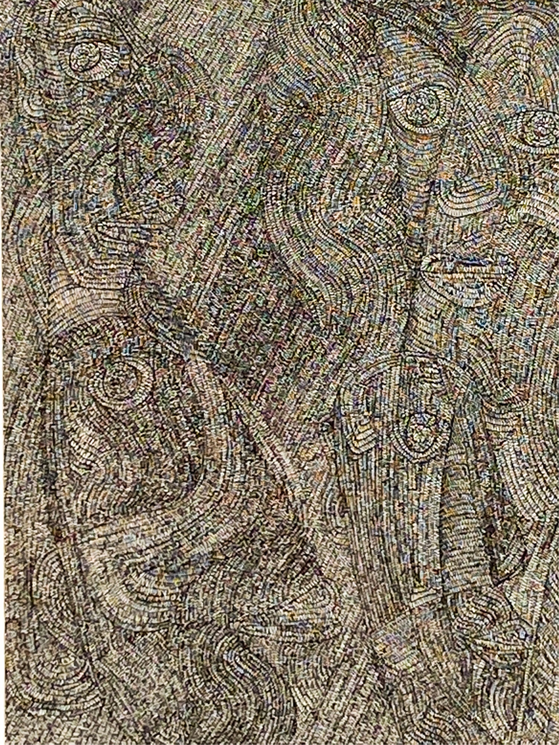 Artwork by Gérard Sendrey, Abstracted ink on paper, Made of ink on paper