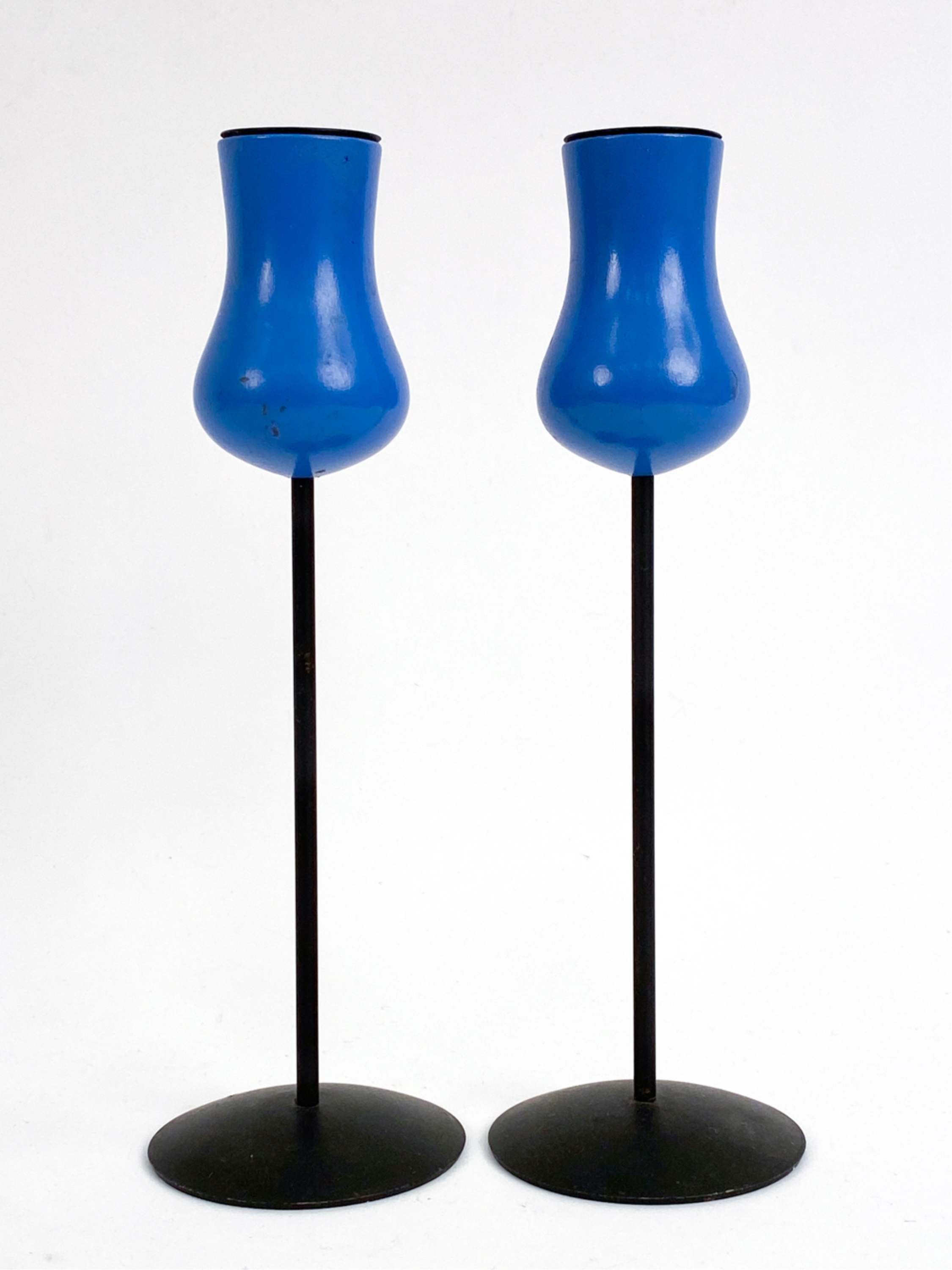DANISH MODERN CANDLE HOLDERS by Laurids Lonborg, circa 1960s