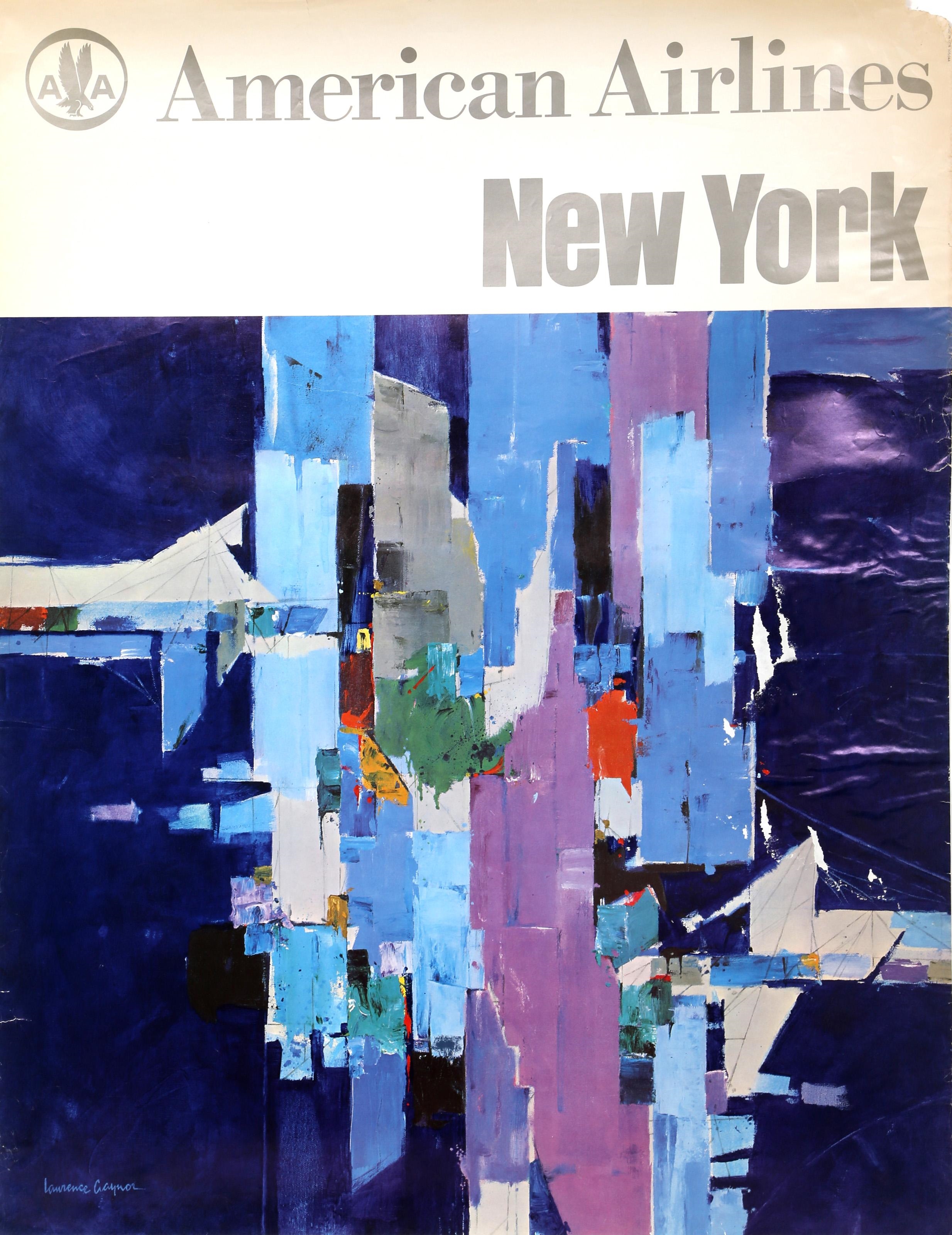 Artwork by Lawrence Gaynor, AMERICAN AIRLINES - NEW YORK, Made of POSTER