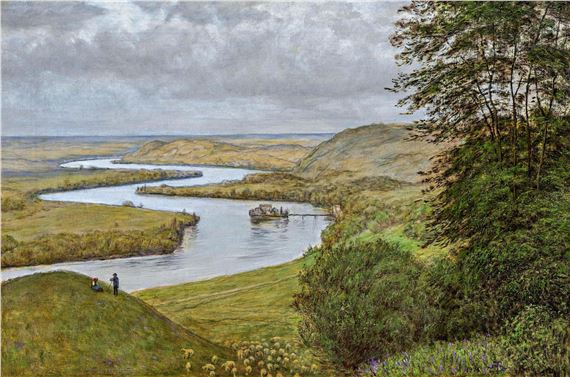 Landscape of the Upper Rhine. by Hans Thoma, 1916