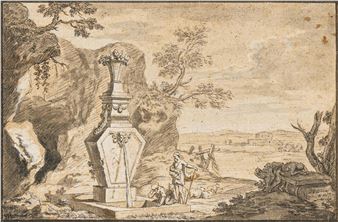 Shepherds by the Well. - Johann Georg Böhm