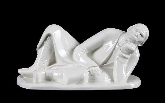 Liegender Bauer by Ernst Barlach
