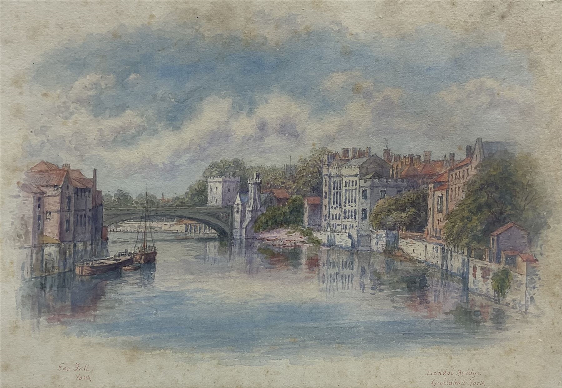 George Fall | Lendal Bridge and Guildhall York | MutualArt