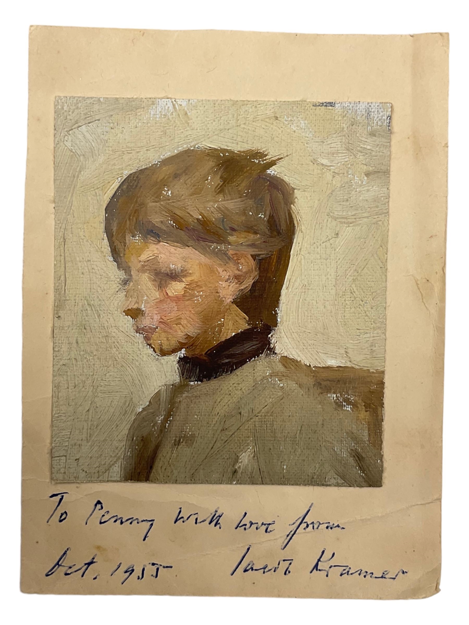 Jacob Kramer Miniature Portrait (1955) MutualArt