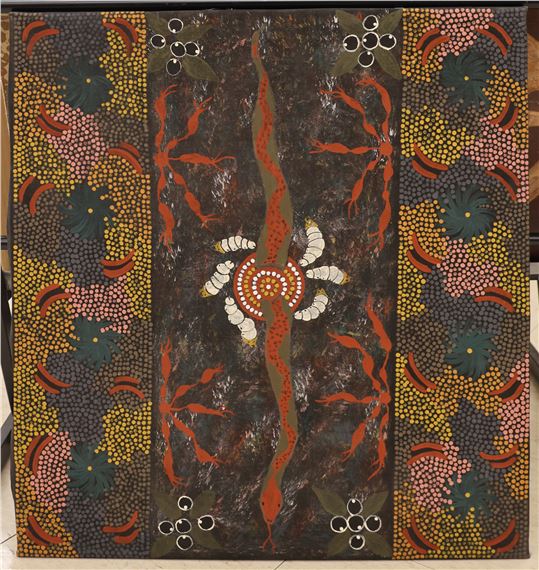 Natalie Corby Nungarrayi (b.1969 Australian) Aboriginal Oil by Natalie Corby Nungarrayi, 1969