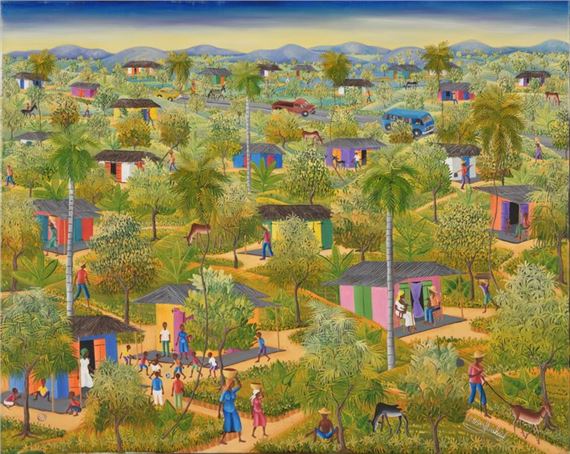 The Haitian village. by Ossey Dubic