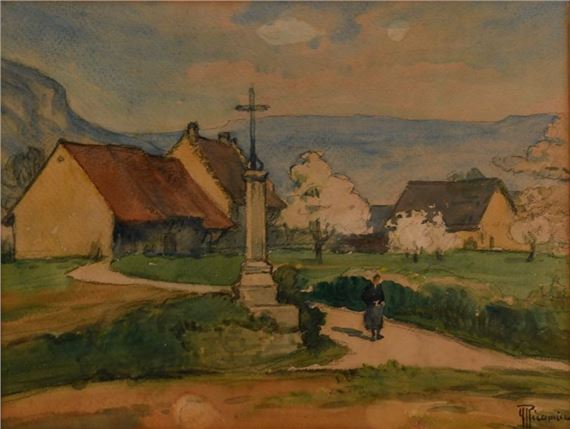 Hameau du Revermont au printemps by Yvonne Récamier