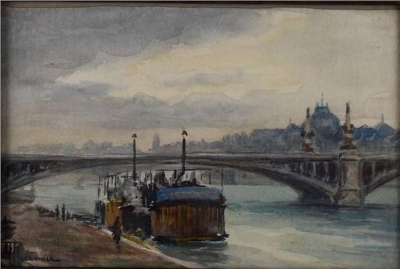 Lyon, le Rhône et le pont de l’Université