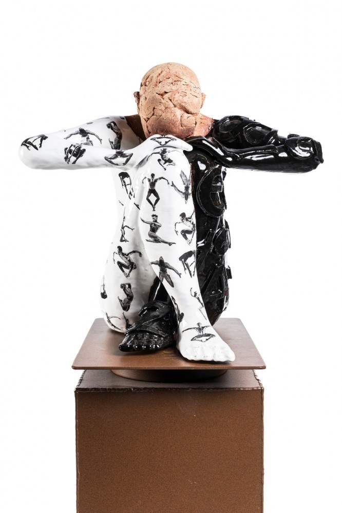 Artwork by Marek Zyga, Silence, Made of Acrylic, glazed ceramic