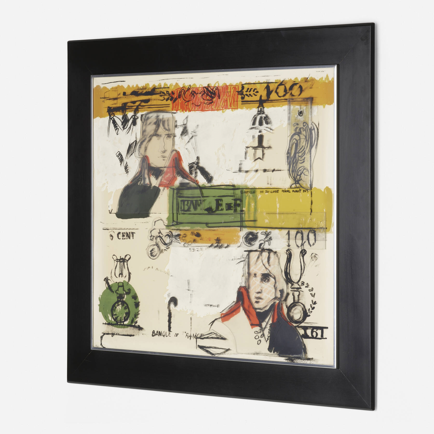 Larry Rivers | Double French Money (from the Four on Plexiglas series ...