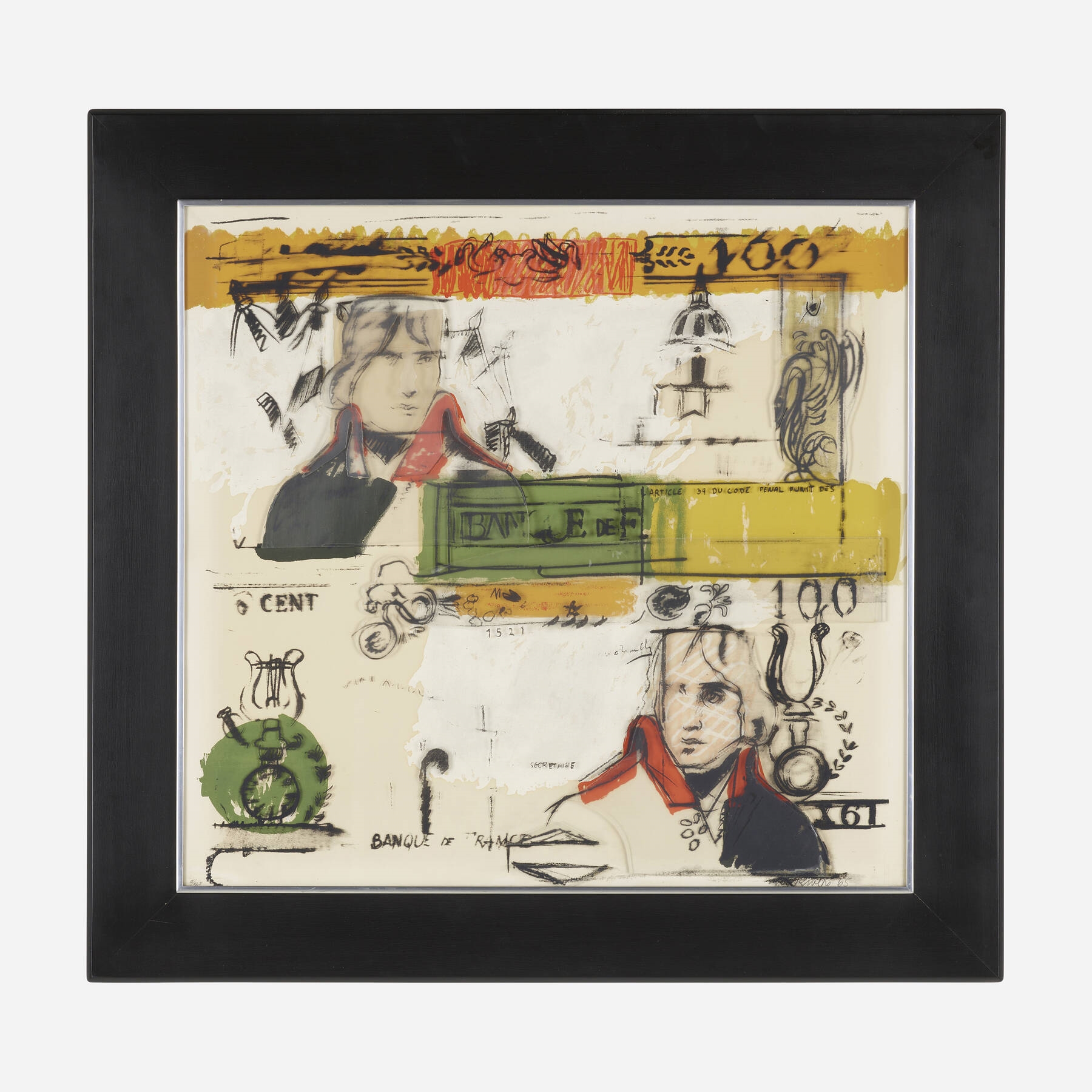 Larry Rivers | Double French Money (from the Four on Plexiglas series ...