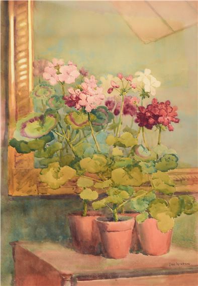 Jane Peterson | Still life watercolor painting | MutualArt