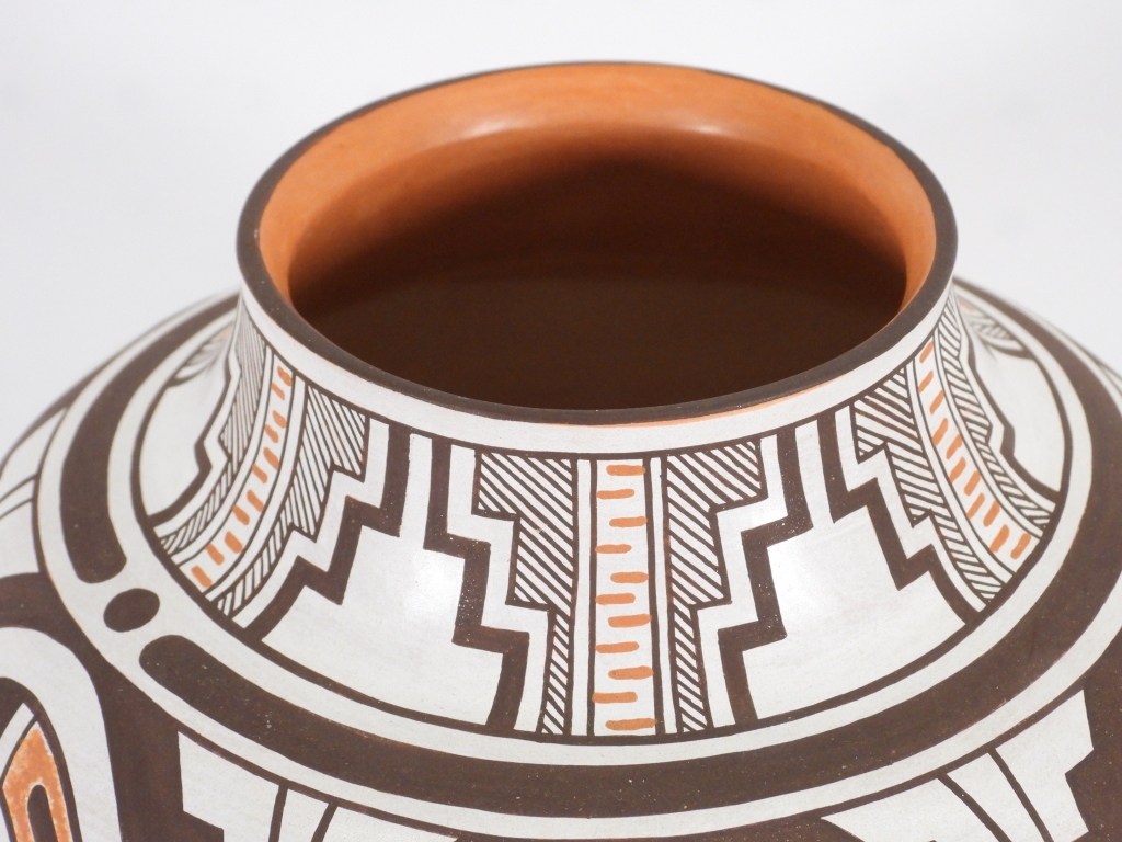 Randy Nahohai | Randy Nahohai Rainbird Zuni Pottery Jar | MutualArt