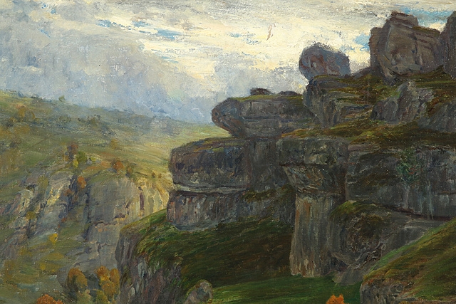 Max Merker | Barocke Ruine im Mittelgebirge | MutualArt