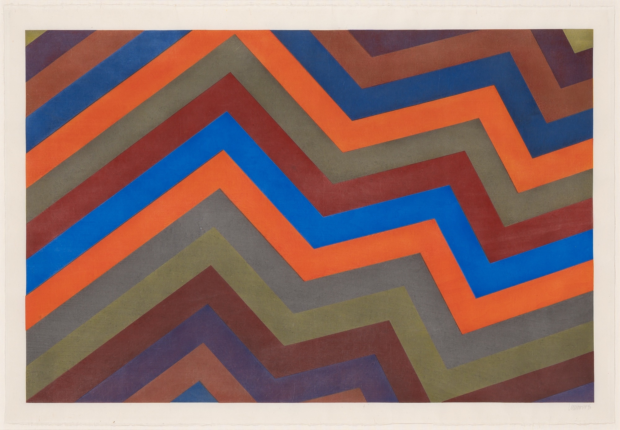 Sol LeWitt | Irregular Red, Yellow and Blue Rectangles Superimposed ...