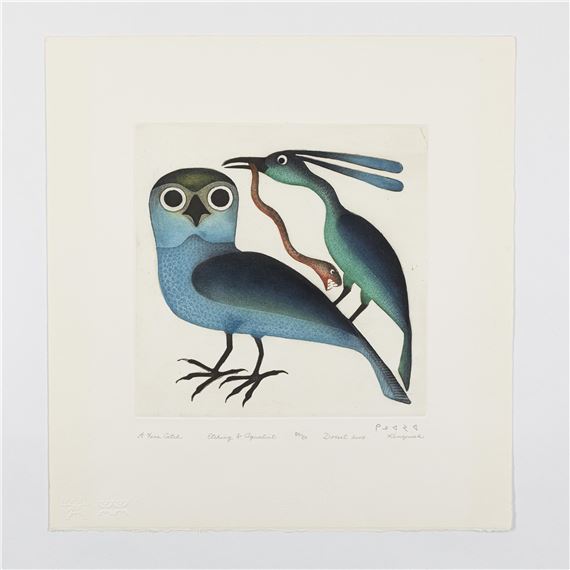 A FINE CATCH, 2005 by Kenojuak Ashevak, 2005