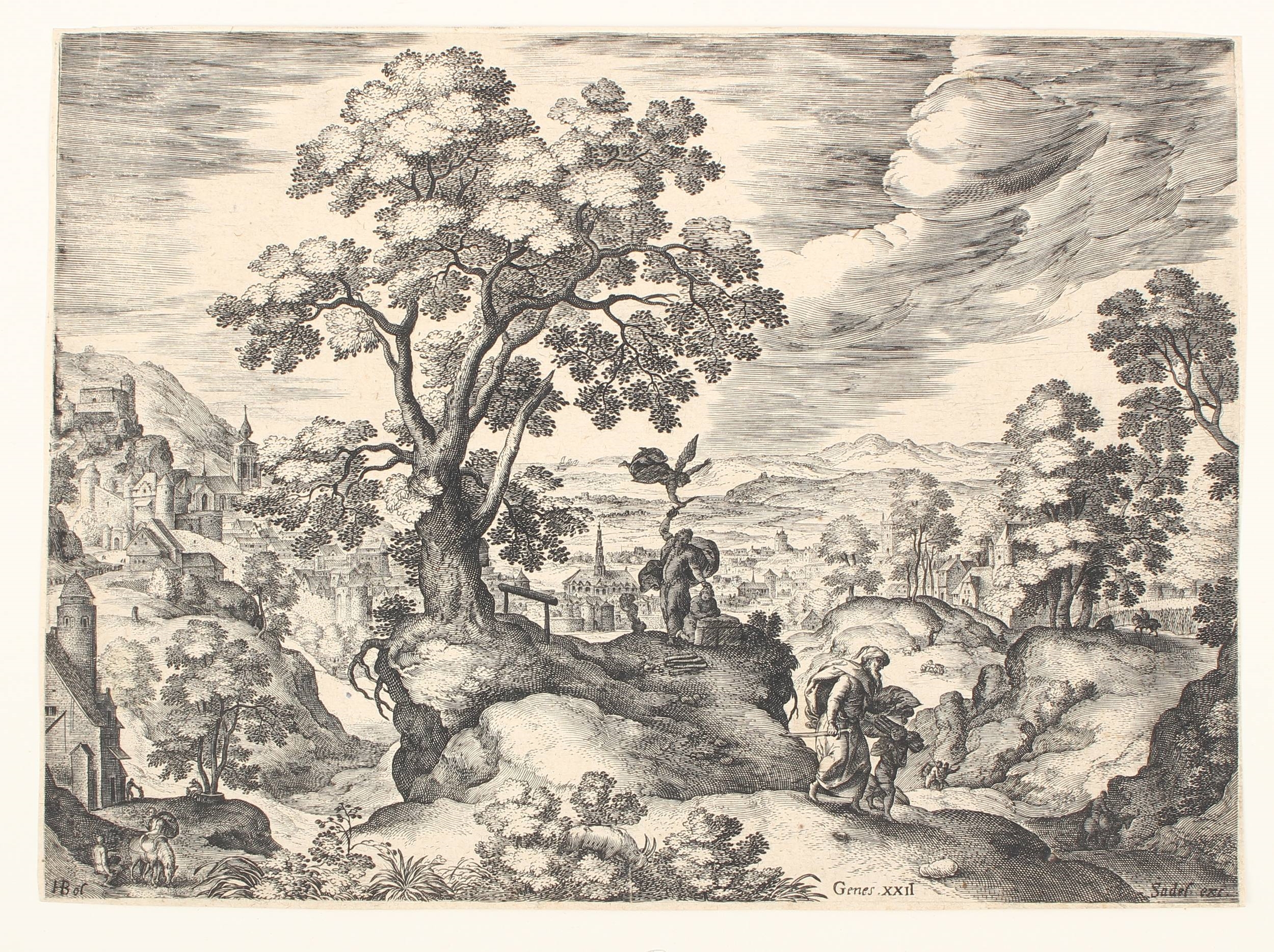 Gen(esis) XXII - Gen(esis) 38 - Mat(thäus) 4 by Hans Bol, um 1580