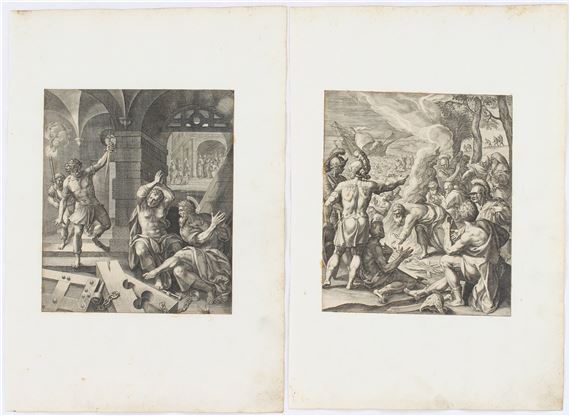 Aus den unterschiedlichen Folgen der Martyrien der Apostel by Jan Sadeler I, Um 1580