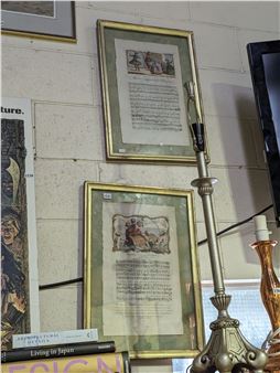 TWO HAND COLOURED COPPER ENGRAVINGS - George Bickham