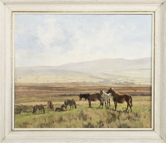 WILLIAM ROBERT JENNINGS (BRITISH 20TH CENTURY)
PONIES ON THE MOOR by Walter Robin Jennings