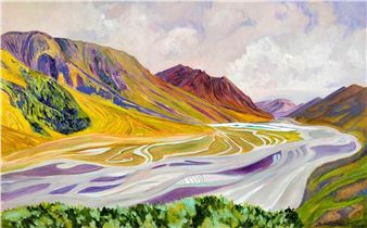 My Valley, Brooks Range - Marionette Donnell Stock