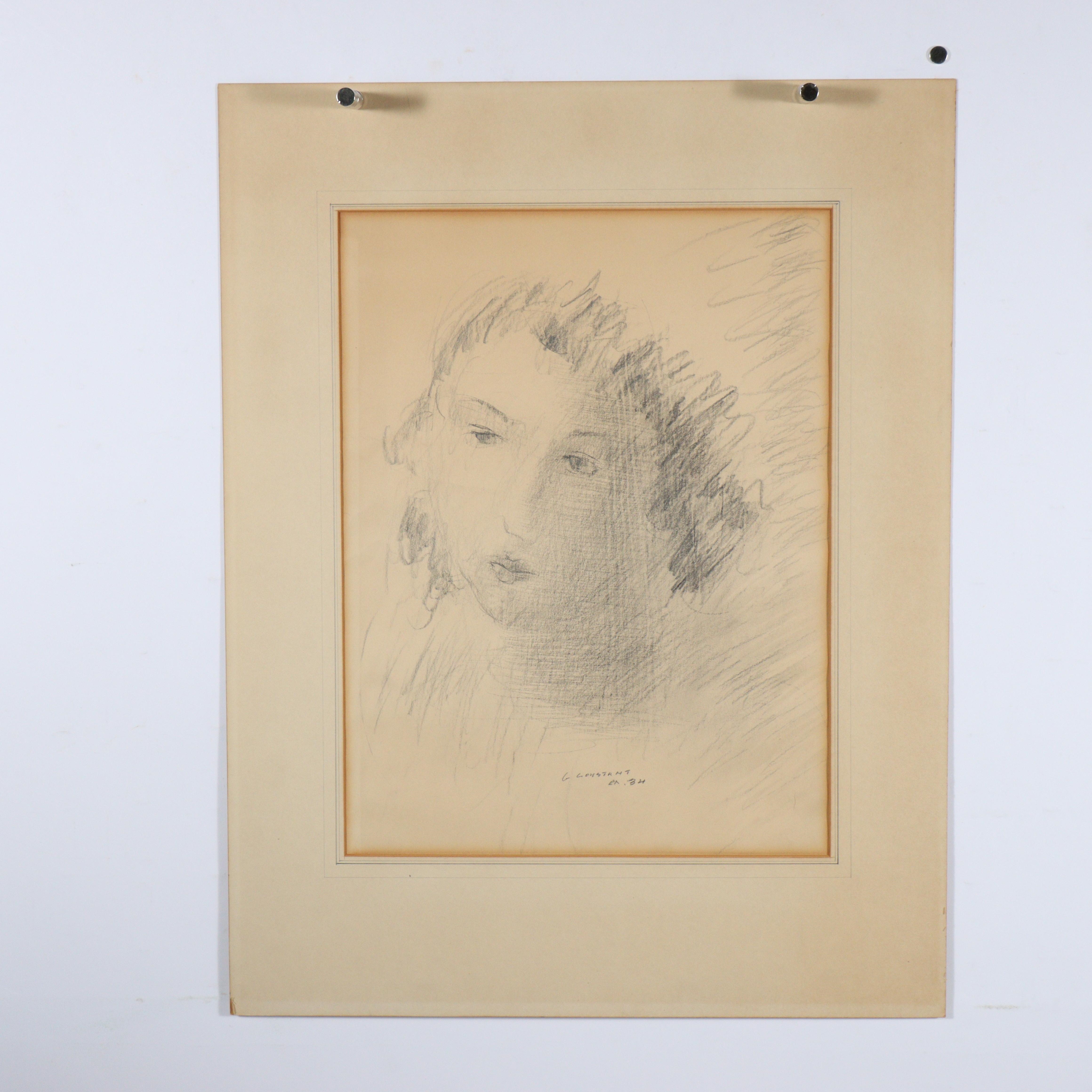 George Zachary Constant | female portrait (1892) | MutualArt