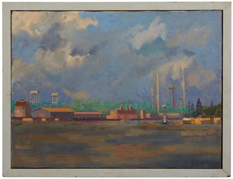 Wharves at Sunset, - Jacques Soulas