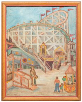 Summer Day (Amusement Park), - Julia Conroy Michel Black