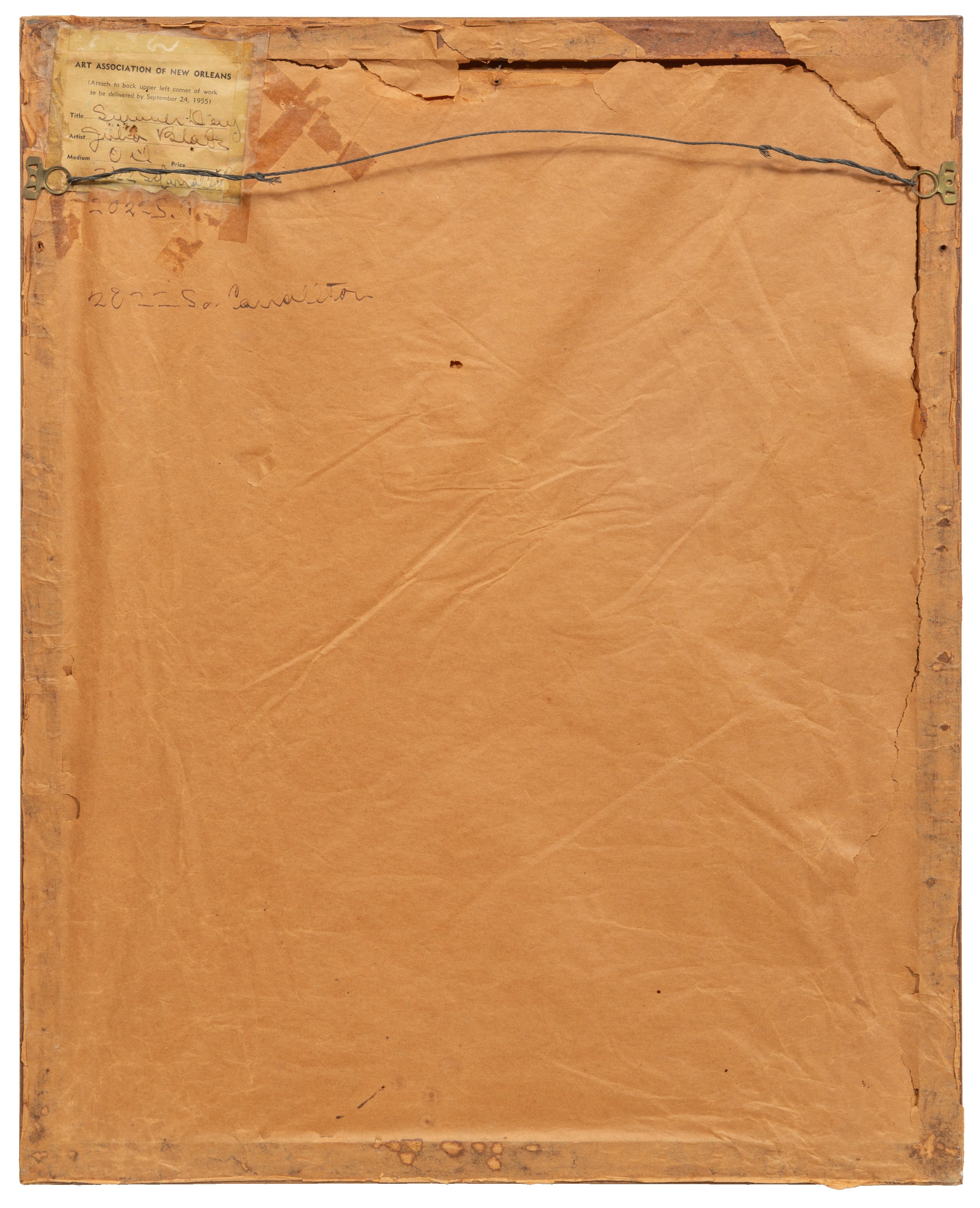 Artwork by Julia Conroy Michel Black, Summer Day (Amusement Park),, Made of oil on board