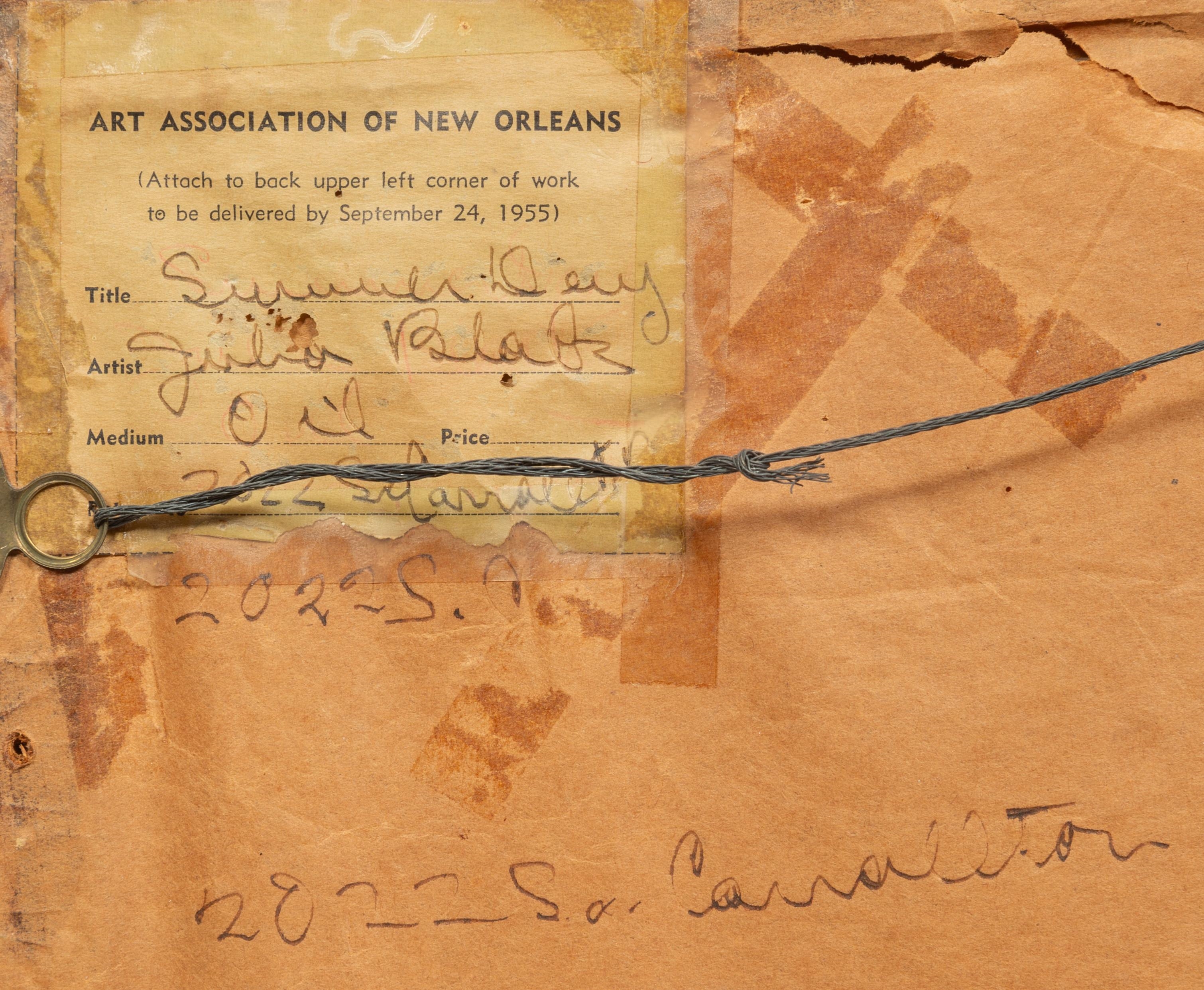 Artwork by Julia Conroy Michel Black, Summer Day (Amusement Park),, Made of oil on board